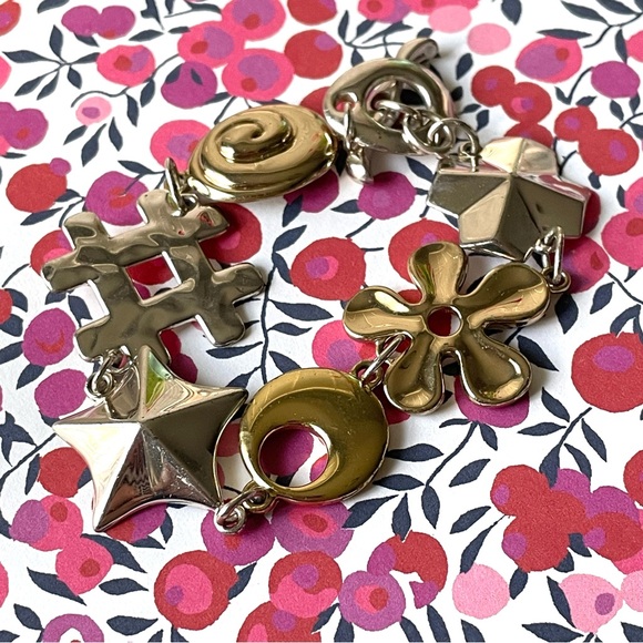 Vintage Robert Lee Morris RLM Studios stamped 925 & brass bracelet toggle clasp - Picture 3 of 10